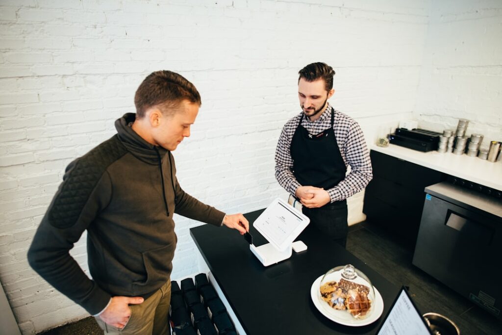 CPA explaining debt analysis options to a small business owner