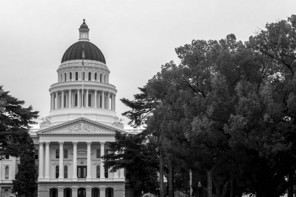 State capitol building representing commercial financing disclosure laws