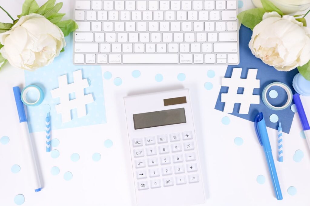 IRS tax form and calculator on a business office desk