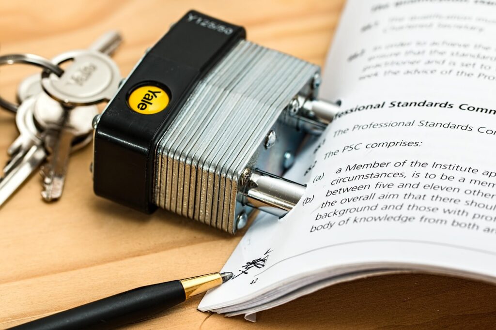 Business owner smiling with financial documents organized on the desk