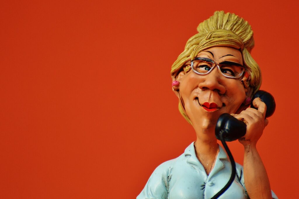 Small business owner on a phone call, looking confident and relieved