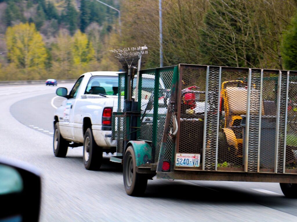 Commercial mower and trailer equipment used as collateral in landscaping business financing