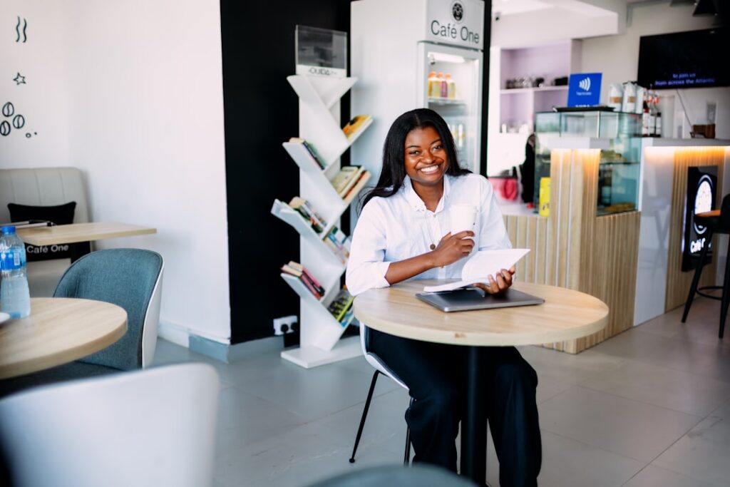 Owner reading the fine print of a financing agreement