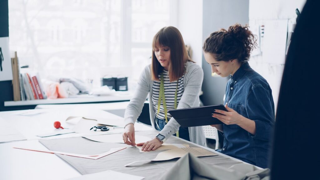 Business owner reviewing financial documents with an advisor