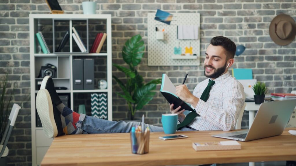 Business owner reviewing a merchant cash advance contract and calculator