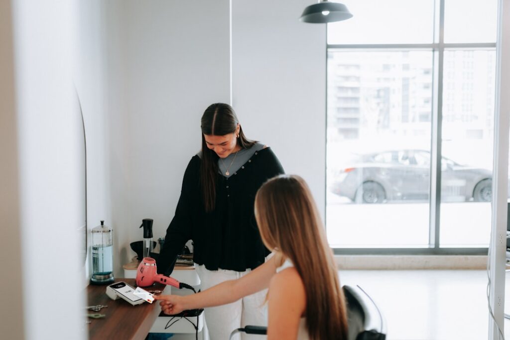 Attorney reviewing legal documents with a small business client