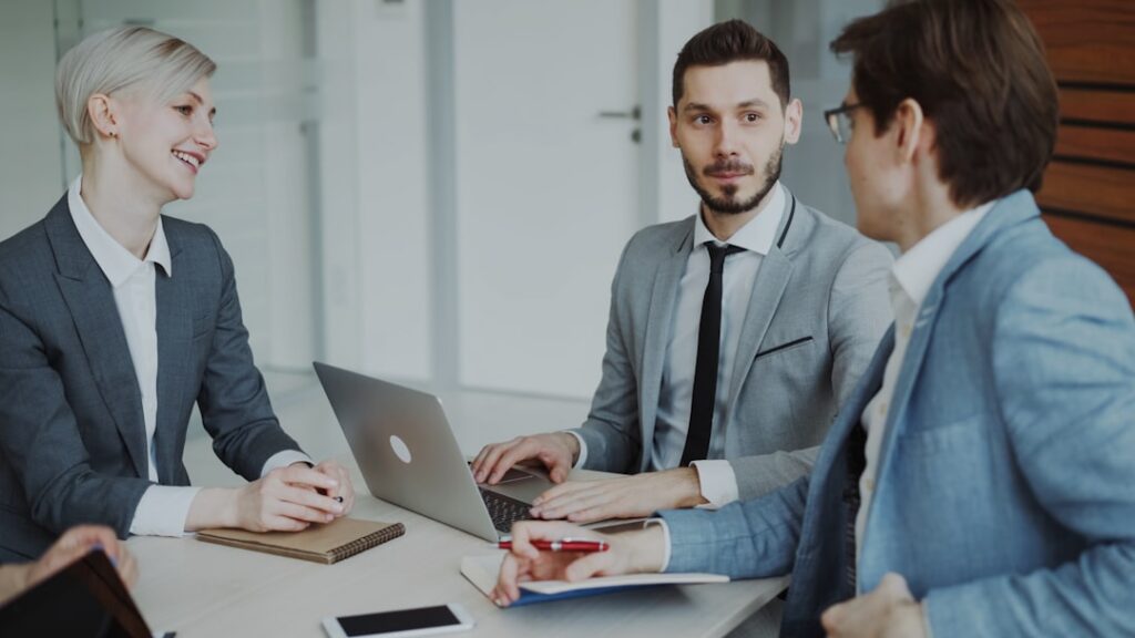 Business owner meeting with an attorney